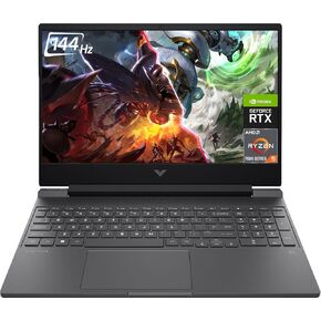 HP 2023 Newest Victus 15 Gaming Laptop, 15.6" FHD IPS 144Hz Display, AMD 6-Core Ryzen 5 7535HS (>i7-11800H), 32GB RAM, 2TB SSD, NVIDIA GeForce RTX 2050, Backlit Keyboard, Wi-Fi 6, Windows 11 Home
