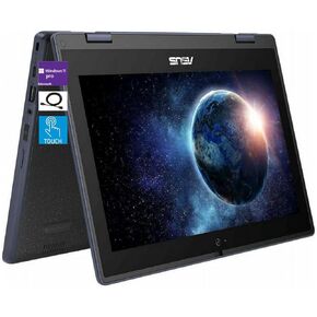 ASUS 11.6" HD Touchscreen 2 in 1 Educational Laptop, Intel Celeron N100 Processor, 4GB RAM 128GB SSD, Wi-Fi 6, Bluetooth 5.1, Spill Resistant, Anti Glare Coating, Windows 11 Pro, Mineral Gray