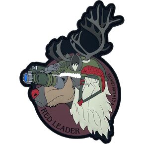 Patriot Patch Co. - Red Leader -Tactical Rudolph The Red-Nosed Reindeer - Christmas Patch