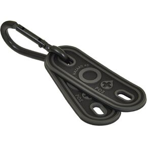 Hazard 4 (PAT-BLD-O-POS-BLK) "O Positive" Blood-Type Lacer Tactical Multi-Position Marker (Pack of 2), Black/Grey