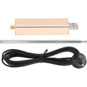 SDR Receiver, SDR0.1KHz‑1.7GHz Ham Software Defined Radio Antennas Premium RTL-SDR w/Extended Tuning Range