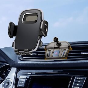 ELOHEI for Nissan Rogue Phone Mount with Custom Base, Car Phone Mount for 2014-2020 Nissan Rogue Accessories, Hands Free Rogue Phone Holder for 4.7-7 in Phones(HE05)