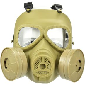 Jadedragon Tactical Paintball mask Full Face Eye Protection Skull Skeleton Mask with Double Exhaust Fan for Cosplay Protection Zombie Soldiers Halloween