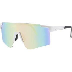 MALIDAK Sports Sunglasses for Mens Women Youth Baseball Sunglasses UV400 Protection Men Cycling Glasses