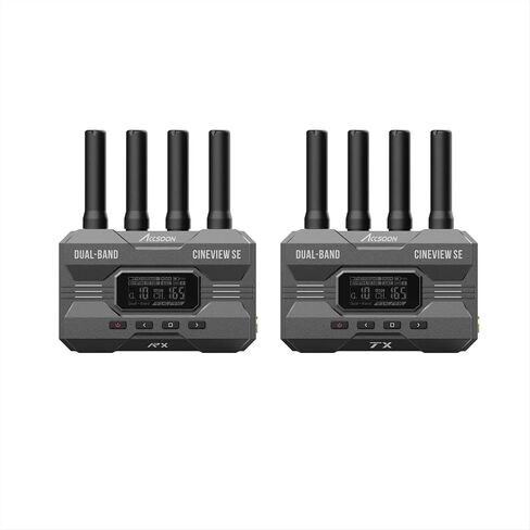 Accsoon CineView SE Wireless HDMI Transmitter and Receiver,Dual-Band Transmission,Range of 1200 ft/350m,Latency 0.05s&1080P HD Video, HDMI and SDI,Support 4 Devices in Kuwait