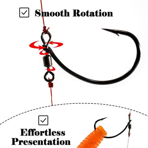 Drop Shot Hooks Fishing Rig, 25pcs Dropshot Hook for Bass Fishing in Saudi Arabia
