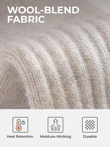 جوارب ORORO [جديدة تمامًا] مُدفأة مع تدفئة لأصابع القدم والنعل، جوارب كهربائية مُدفأة من مزيج الصوف مع بطارية (الشاحن غير متضمن) in Kuwait