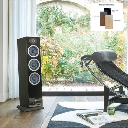 Focal Theva N°2-3-Way Floorstanding Loudspeakers with 5-Inch Drivers, Sold Individually, Dark Wood - FTHEVAN2DW in Kuwait