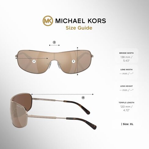 Michael Kors Aix MK1139 Rectangle Sunglasses for Women + BUNDLE With Designer iWear Complimentary Eyewear Kit in Saudi Arabia