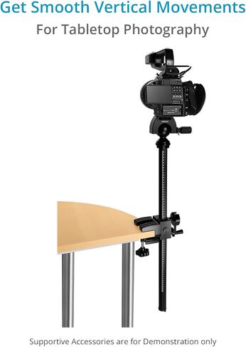 عمود موجه للطاولة من PROAIM. للكاميرا الصغيرة وDSLR مع نطاق تثبيت 18-38 مم. ارتفاع العمود- 25 بوصة (P-TMGC-01) in Kuwait