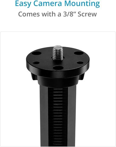 عمود موجه للطاولة من PROAIM. للكاميرا الصغيرة وDSLR مع نطاق تثبيت 18-38 مم. ارتفاع العمود- 25 بوصة (P-TMGC-01) in Kuwait