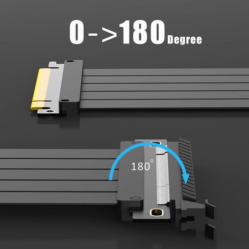 200mm PCIe 4.0 X16 Riser Cable for PCIe 4.0/3.0 GPUs, Such as GeForce RTX 40/30 Series and AMD Radeon RX7000/RX6000 Series, etc in Kuwait