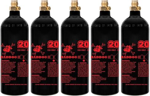 Maddog 20 Oz Refillable Aluminum CO2 Paintball Tank - Ships Empty in Saudi Arabia