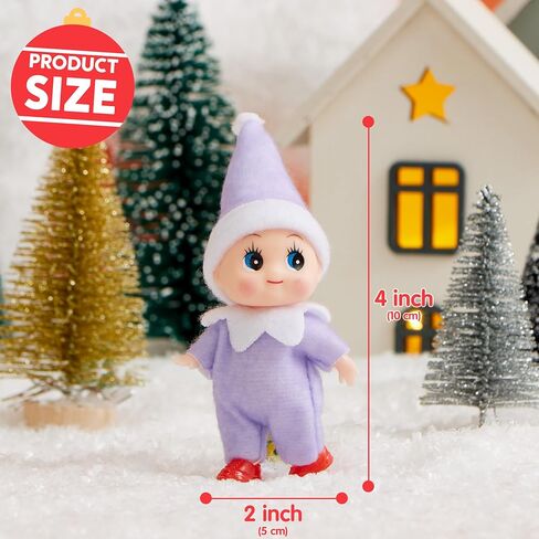 JOYIN Christmas Red Tiny Elf Doll Soft Plush Toy Doll for Christmas Decor, Xmas Gift, Xmas Clothing for Elf Doll in Kuwait