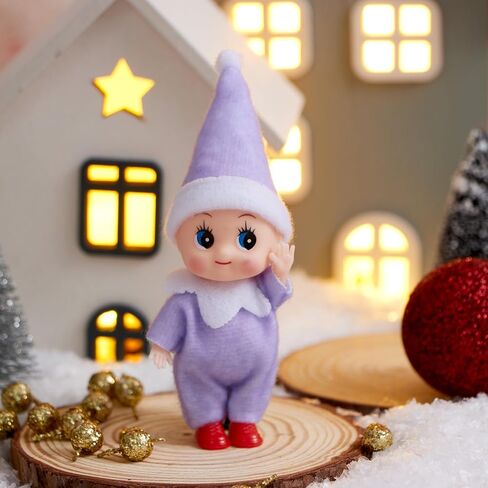 JOYIN Christmas Red Tiny Elf Doll Soft Plush Toy Doll for Christmas Decor, Xmas Gift, Xmas Clothing for Elf Doll in Kuwait