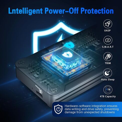 محول حاوية M.2 NVME SATA SSD، محول USB 3.2 Gen 2 10 جيجابت في الثانية NVMe PCI-E 6 جيجابت في الثانية SATA M-Key / B+M مفتاح محرك الحالة الصلبة الخارجي مع حواف UASP، لمحركات أقراص SSD 2242 2260 2280 in Kuwait