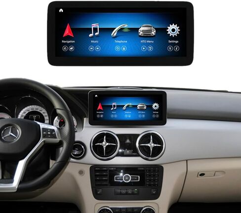 راديو سيارة Android 13 بشاشة لمس 12.3 بوصة ستيريو سيارة لمرسيدس بنز GLK-Class X204 (2013-2015) NTG 4.5/4.7، يدعم Carplay اللاسلكي، Android Auto، الكاميرا، Mirrorlink in Kuwait