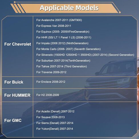 Podofo Apple CarPlay Car Stereo Radio for Chevrolet Chevy Silverado GMC Sierra Buick Enclave 2007-2012 8" IPS Touch Screen Audio with Android Auto GPS Mirror Link WiFi RDS Hi-Fi Backup Camera in Saudi Arabia