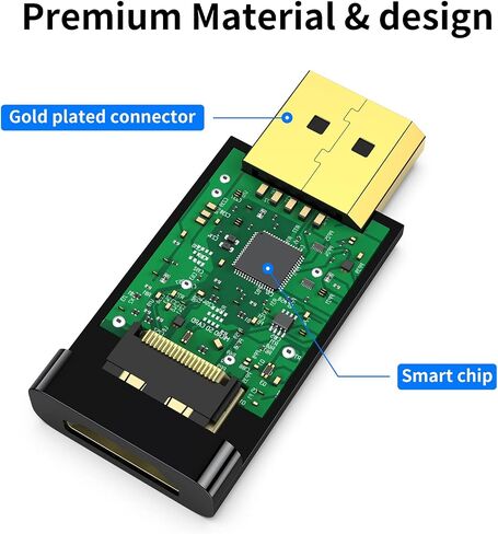 DisplayPort to HDMI Adapter,1080p Uni-Directional Display Port DP to HDMI Passive Adapter Compatible for HP, HDTV, AMD, NVIDIA,Dell, GPU,Projector, PC,Desktop in Saudi Arabia