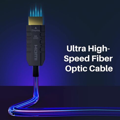 8K HDMI® Cable 2 FT, Real Certified 48Gbps Ultra High Speed HDMI® Cable, Ultra HD Braided Cord, Supports 8K@60Hz 4K@120Hz, eARC, HDR, HDCP 2.3, for Laptop, Monitor, Switch, PS5/PS4, Xbox, UHD TV in Kuwait