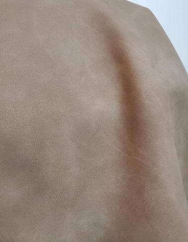 NAT Leathers | Acorn Calf Soft Faux Vegan Leather PU (Peta Approved Vegan) | 1 Yard (36 inch Length x 54 inch Wide) Cut by Yard | Synthetic Pleather 0.9 mm Nappa Upholstery | 36"x54" Acorn in Saudi Arabia