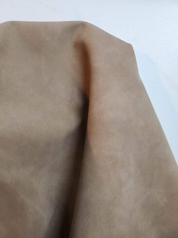 NAT Leathers | Acorn Calf Soft Faux Vegan Leather PU (Peta Approved Vegan) | 1 Yard (36 inch Length x 54 inch Wide) Cut by Yard | Synthetic Pleather 0.9 mm Nappa Upholstery | 36"x54" Acorn in Saudi Arabia