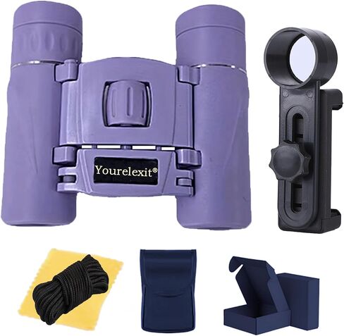 Binoculars for Adults, Compact Small Pocket Mini Travel Binocular for Bird Watching Concert Theater Opera High Powered Electronic Cruise Ship Essentials Norwegian Alaska Must Haves Hiking Camping Gear in Kuwait