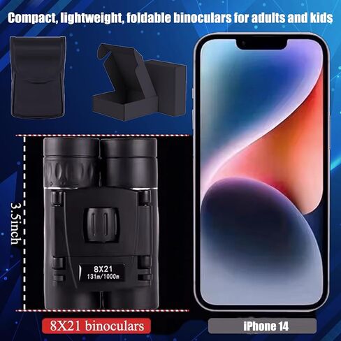 Binoculars for Adults, Compact Small Pocket Mini Travel Binocular for Bird Watching Concert Theater Opera High Powered Electronic Cruise Ship Essentials Norwegian Alaska Must Haves Hiking Camping Gear in Kuwait