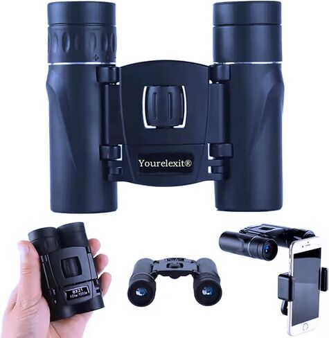 Binoculars for Adults, Compact Small Pocket Mini Travel Binocular for Bird Watching Concert Theater Opera High Powered Electronic Cruise Ship Essentials Norwegian Alaska Must Haves Hiking Camping Gear in Kuwait