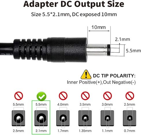 Lonnky 10FT 3M DC Power Extension Cable, 2.1mm x 5.5mm, Compatible with Universal 12V DC Power Adapter Wall Charger for Security Camera CCTV Camera/DVR/NVR System,W in Saudi Arabia
