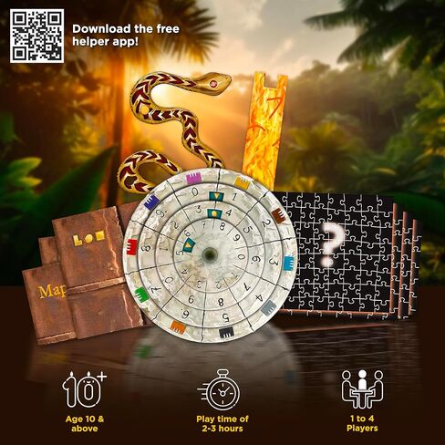 Exit: The Sacred Temple (with Jigsaw Puzzles) | Exit: The Game - A Kosmos Game | Family-Friendly, Jigsaw Puzzle-Based at-Home Escape Room Experience for 1 to 4 Players, Ages 10+ in Saudi Arabia