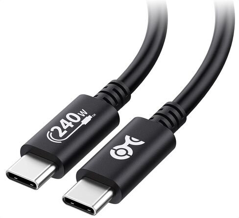 مسائل الكابل [معتمد من USB-IF] كابل USB C بقدرة 240 واط بطول 6.6 قدم باللون الأبيض لأجهزة MacBook Pro وiPad Pro وiPhone 16/15 وApple Vision Pro (كابل شاحن USB C بقدرة 140 واط، وكابل شحن USB C، USB 2.0، بدون فيديو) in Kuwait