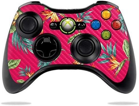 MightySkins Carbon Fiber Skin for Microsoft Xbox 360 Controller - Daisies | Protective, Durable Textured Carbon Fiber Finish | Easy to Apply, Remove, and Change Styles | Made in The USA in Saudi Arabia