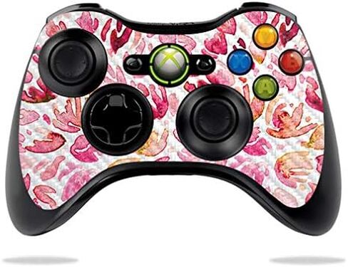 MightySkins Carbon Fiber Skin for Microsoft Xbox 360 Controller - Daisies | Protective, Durable Textured Carbon Fiber Finish | Easy to Apply, Remove, and Change Styles | Made in The USA in Saudi Arabia