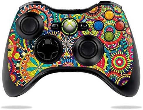 MightySkins Carbon Fiber Skin for Microsoft Xbox 360 Controller - Daisies | Protective, Durable Textured Carbon Fiber Finish | Easy to Apply, Remove, and Change Styles | Made in The USA in Saudi Arabia