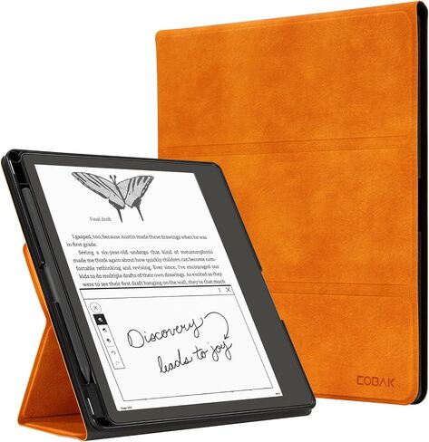 حافظة CoBak Stand لجهاز Kindle Scribe - غطاء جلدي فاخر مع حامل قلم، خاصية النوم/الاستيقاظ التلقائي - متوافقة مع جهاز Kindle Scribe مقاس 10.2 بوصة (إصدار 2022/2024) in Saudi Arabia