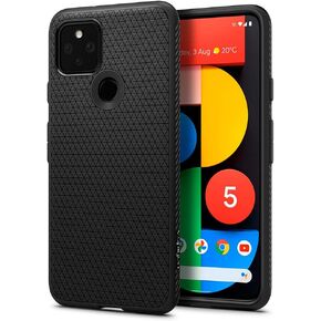 Spigen Liquid Air Designed for Pixel 5 Case (2020) - Matte Black