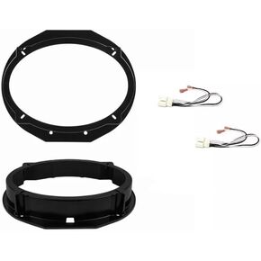 6x9 Inch Front Door Car Stereo Speaker Bracket Mount Adapter and Wire Harness -Made for Ford: 2011 2012 2013 2014 2015 2016 2017 2018 2019 Explorer
