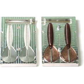 Soft Plastiс Mold Lure Injection Molds Fishing Lures Mold Twin Tail Menace 3.4'' Aluminium Two Cavity