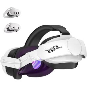 Extended Battery Premium Comfort Adjustable Elite Head Strap Replacement - Compatible with Meta Quest 3/3S for Enhanced Support, Quick Charge Vr Accessories