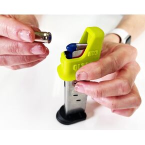 Speed Loader Designed for S&W Bodyguard 1.0 Sig Sauer P238 Beretta Pico 380 Springfield 911 Ruger LCP Bersa Thunder Firestorm Taurus PT738 Spectrum Kahr CW380 CT380 Walther PK380 PPK/S Hi-Viz Yellow