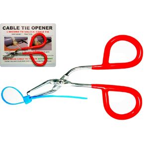 CABLE TIE OPENER | Patented | Only 1 SECOND To Unlock Cable Tie | Let's REUSE Zip Tie | Pocket-sized | Stainless Steel