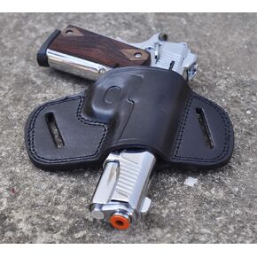Ottoza Handmade Leather Gun Holster 1911 Holster Right Hand - OWB Holster for 1911 Gun Holster fits Most Models 1911 COLT - Kimber - Ruger and More Without Rail No:236