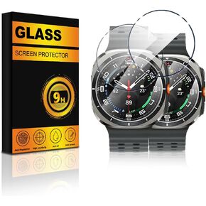 2 PACK for Samsung Galaxy Watch 7 Ultra 47mm Screen Protector Tempered Glass Accessories Anti-Scratch Bubble Free