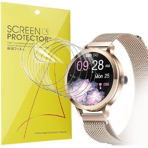 Compatible for GADIXY Smart Watch Screen Protector, [6 Pack] Full Coverage TPU Clear Film Compatible for GADIXY NX7 1.1 Inches Smart Watch (6 Pack)
