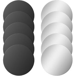 10 Pcs Universal Metal Plate, Adhesive Thin Metal Plates (Compatible with Magnetic Mounts), Magnet Phone Metal Plate for Magnetic Mount, Metal Plates for Phone Case, Metal Plate for Car