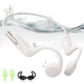 Waterproof MP3 Player Underwater Swimming Headphones IPX8 Waterproof MP3 Player for Swimming, Wireless Bluetooth 5.3 Open-Ear Bone Conduction Headphones for Running, Cycling