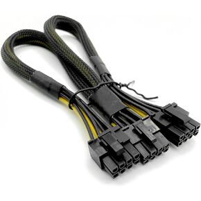 8-pin Male to Dual 8-pin (6+2) Male PCIe Power Adapter Cable for motherboards