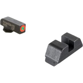 AMERIGLO Cap Night Sight Set Square Outline Front, Non tritium Rear - Compatible with Glock Gen 1-4 9mm/.40/.380, Gen 5 10mm/.45