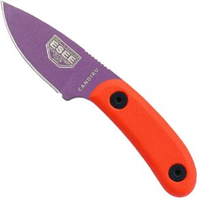 ESEE Knives Candiru Purple w/Handle, Molded Polymer Sheath, and Clip Plate